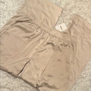Elodie Elegant Cream Silky Pants size XL NWT
